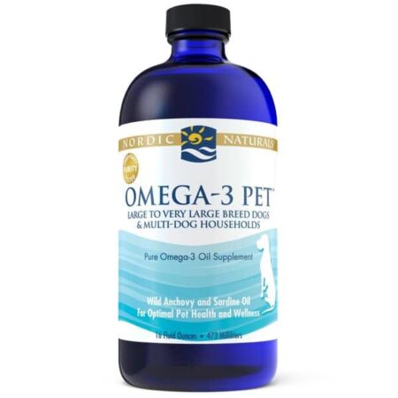 Supplément Omega-3 pour grands chiens, Nordic Naturals.