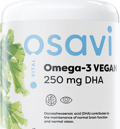 Complément alimentaire Omega-3 Végan 250mg DHA.