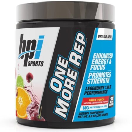 Pot complément alimentaire sportif, goût punch fruité.