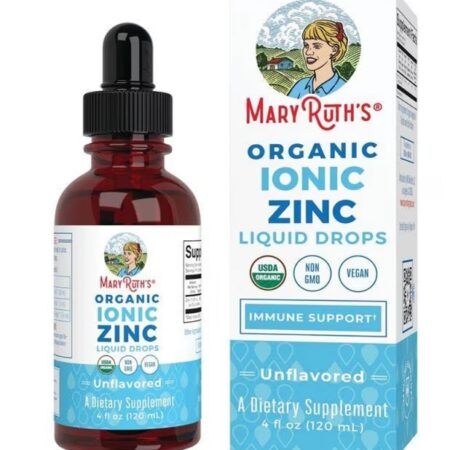 Complément zinc liquide bio MaryRuth's, soutien immunitaire.