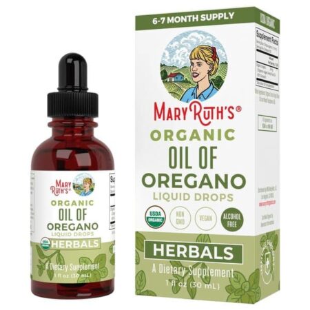 Flacon et emballage d'huile d'origan bio