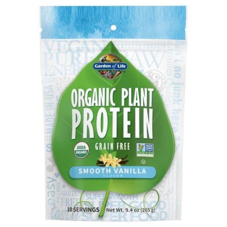 Protéine végétale bio vanille sans gluten.