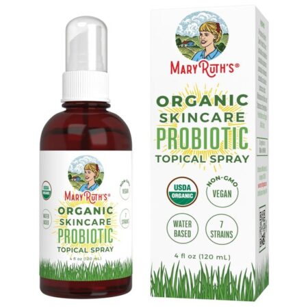 Spray probiotique biologique pour la peau, végan, 7 souches.