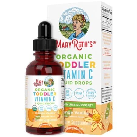 Vitamine C bio liquide pour enfants, Mary Ruth's, vegan.