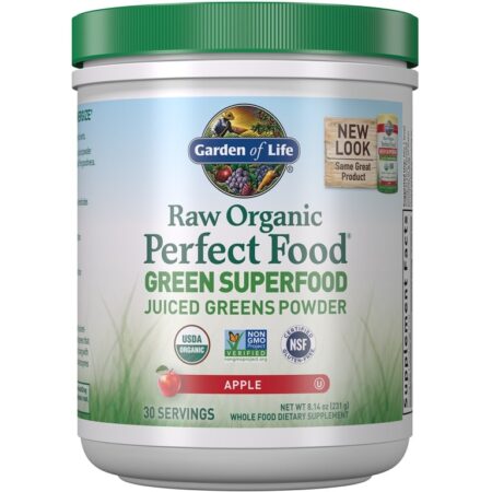 Poudre de superaliments verts bio, pomme.