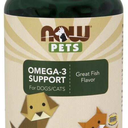 Complément Omega-3 pour chiens et chats, NOW Pets.