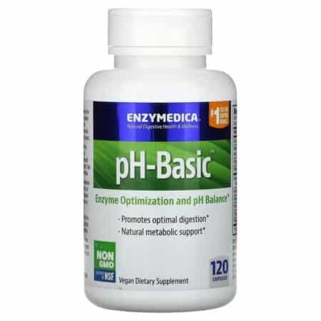 Complément alimentaire végan Enzymedica pH-Basic.