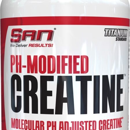 Pot de créatine modifiée pH, complément alimentaire.