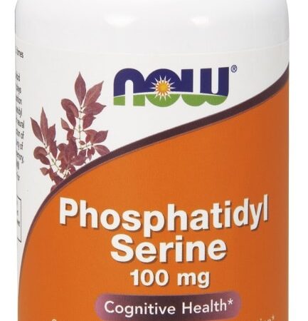 Flacon de phosphatidylsérine, complément alimentaire végétalien.