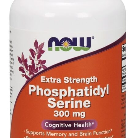 Flacon de Phosphatidylsérine 300 mg, complément alimentaire NOW.
