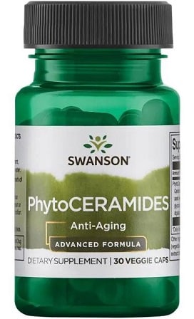 Flacon compléments Swanson PhytoCeramides anti-âge.