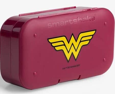 Boîte repas Wonder Woman, marque Smartshake, rose.