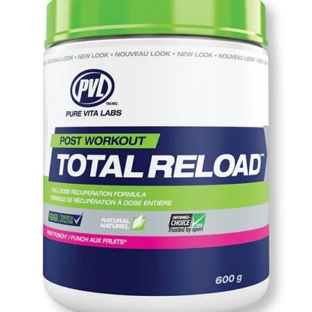 Pot de complément alimentaire Total Reload post-entraînement.