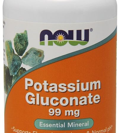 Flacon de gluconate de potassium, supplément alimentaire.