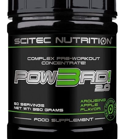 Pot de complément alimentaire pré-entraînement Scitec Nutrition.