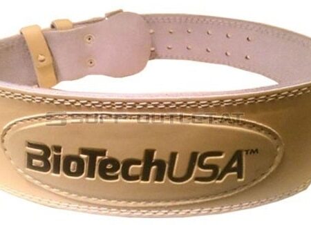 Ceinture de levage BiotechUSA beige.