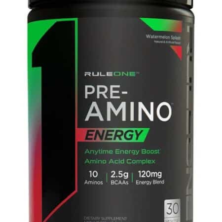 Pot de complément alimentaire Pre-Amino Energy.