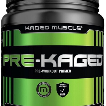 Pot de complément pré-entraînement Kaged Muscle.