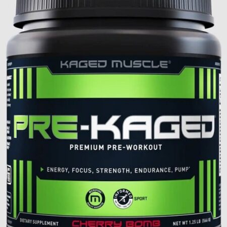 Pot de complément pré-entraînement PRE-KAGED, cerise.