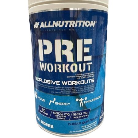 Pot de pré-entraînement AllNutrition, complément sportif.