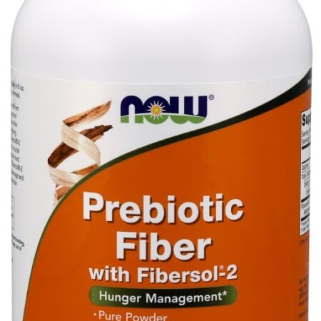 Pot de fibre prébiotique complément alimentaire.