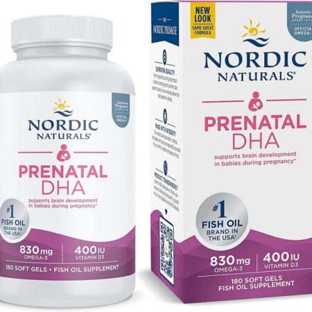 Compléments alimentaires prénatals DHA Nordic Naturals.