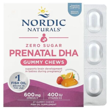 Prenatal DHA Gummy Chews, Strawberry Orange - 27 gummies