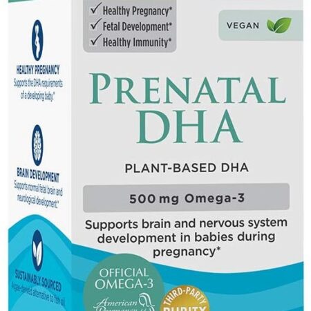 Supplément DHA prénatal, végétalien, Nordic Naturals.