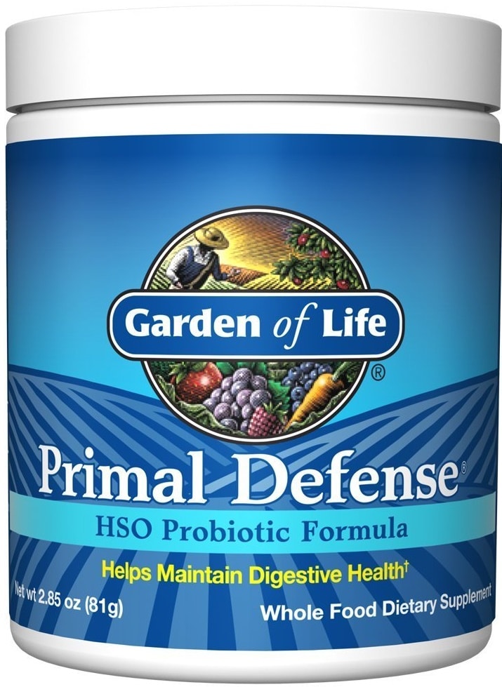 Pot de probiotiques Primal Defense Garden of Life.