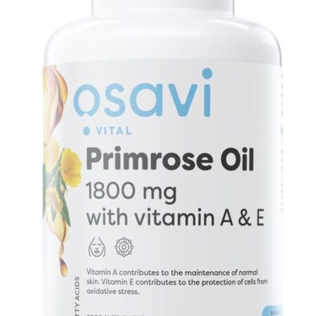 Flacon d'huile d'onagre Osavi avec vitamines A et E.