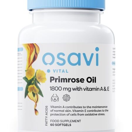 Flacon d'huile d'onagre Osavi avec vitamines A&E.