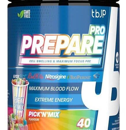 Pot de complément alimentaire pour la préparation sportive.