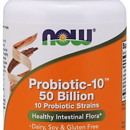 Bouteille de probiotiques-10, 50 milliards, 50 capsules végétales