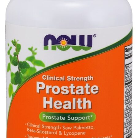 Complément alimentaire santé prostate NOW 90 softgels.