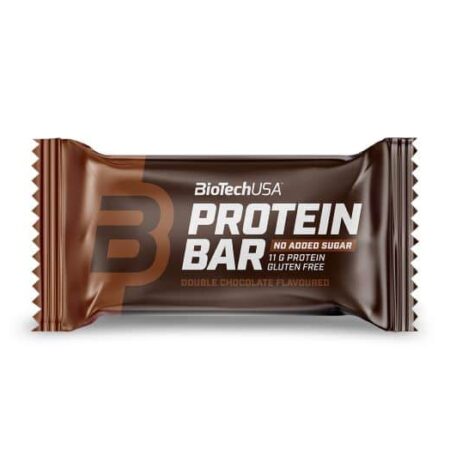 Barre protéinée double chocolat, sans sucre ajouté, sans gluten