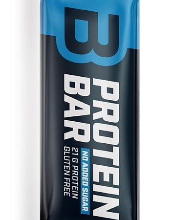 Barre protéinée vanille-coco sans sucre ajouté.