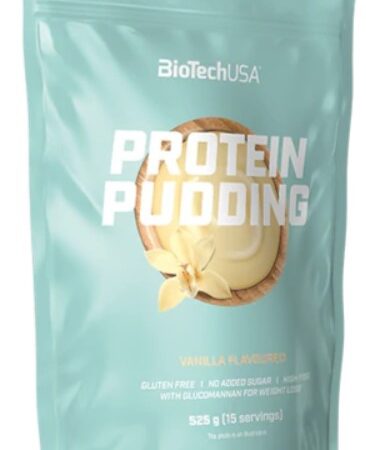 Paquet pudding protéiné vanille, BioTechUSA, sans gluten.