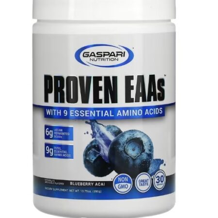 Pot de compléments alimentaires Gaspari Nutrition EAAs.