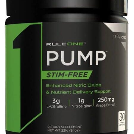 Pot de complément alimentaire pour sportifs, RuleOne Pump.