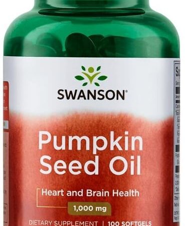 Bouteille d'huile de pépins de courge Swanson.