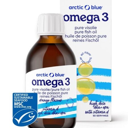 Pure Fish Oil High Dose DHA + EPA with Vitamin D, Orange - 250 ml.