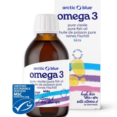 Pure Fish Oil Kids DHA + EPA with Vitamin D, Orange - 150 ml.