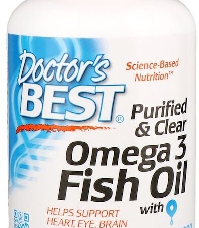 Bouteille d'huile de poisson Omega 3 Doctor's Best.