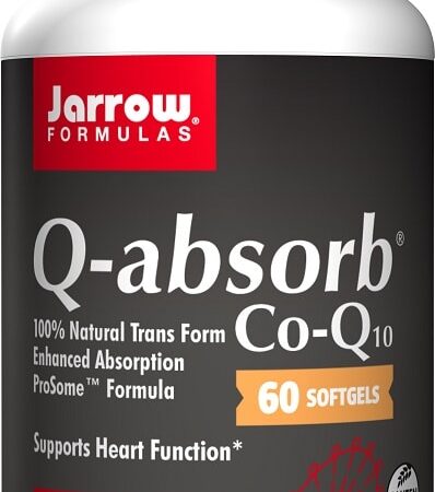 Supplément alimentaire Co-Q10 Q-absorb Jarrow Formulas.