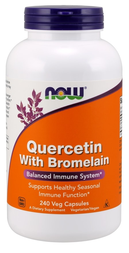 Pot de complément alimentaire Quercétine avec Bromélaïne.