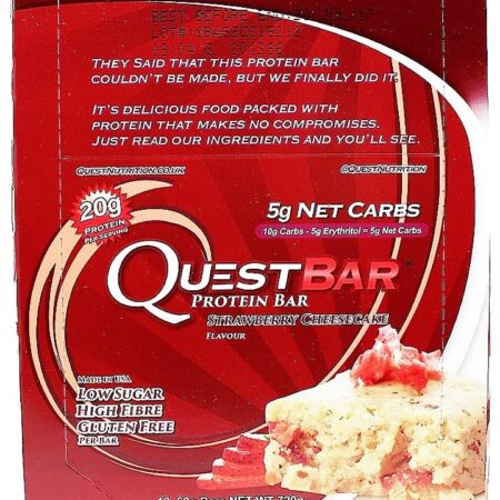 Quest Bar, Strawberry Cheesecake - 12 bars
