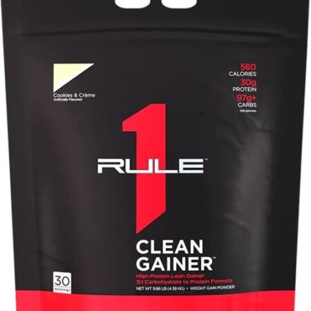 Protéine "Clean Gainer" saveur cookies crème.