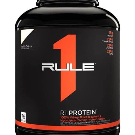 Pot de protéine vanille R1 Protein.