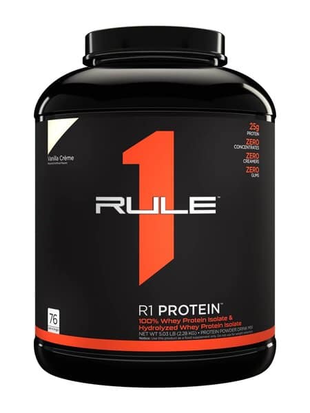 Pot de protéine vanille R1 Protein.