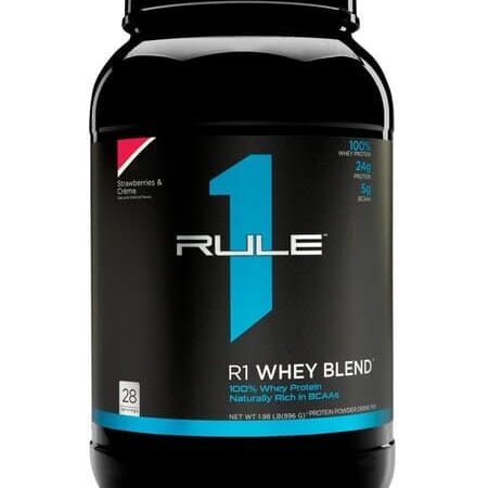 Pot de protéines R1 Whey Blend.